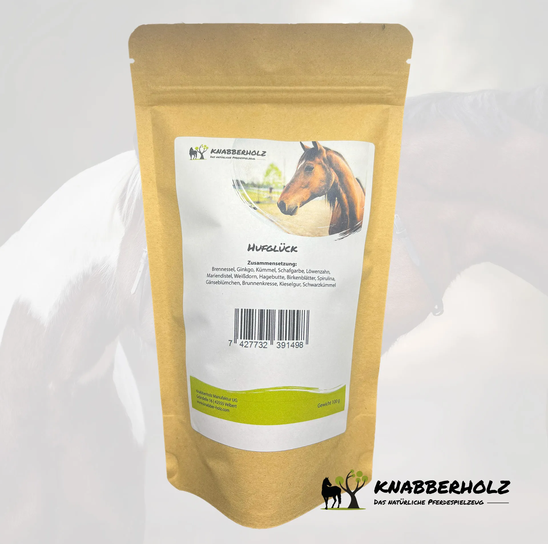 Knabberholz Hufglück Kräutermix